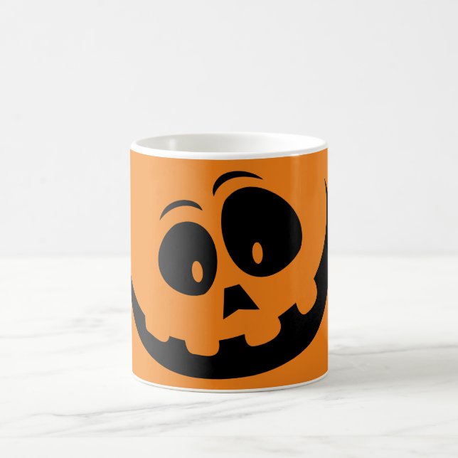 Cute Simple Jack O Lantern Coffee Mug (Center)