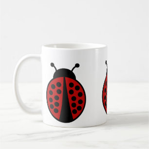 Cute simple ladybug coffee mug
