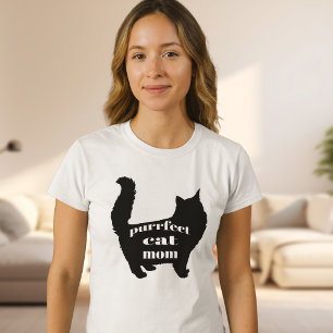 Cute SImple Modern Cat Mom Shirt