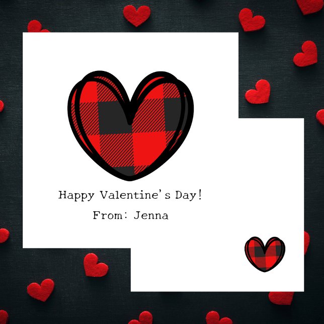 Cute Simple Red Heart Valentines Day Card (Creator Uploaded)