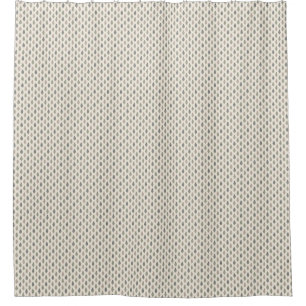Cute Simple Sage Green & Beige Boho Style Shower Curtain