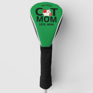 cute simple Valentine's day cat mum personalise Golf Head Cover