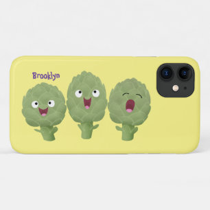 Cute singing artichokes vegetable cartoon Case-Mate iPhone case