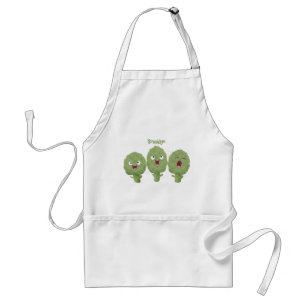 Cute singing artichokes vegetable cartoon standard apron