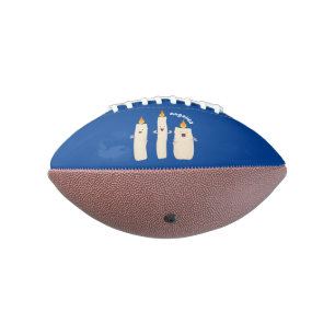 Cute singing candle trio cartoon football