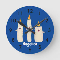 Cute singing candle trio cartoon