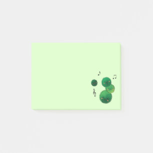 Cute Singing Marimo Moss Stack Post-it Notes