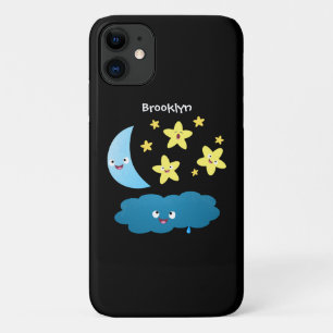 Cute singing stars, moon and cloud cartoon Case-Mate iPhone case