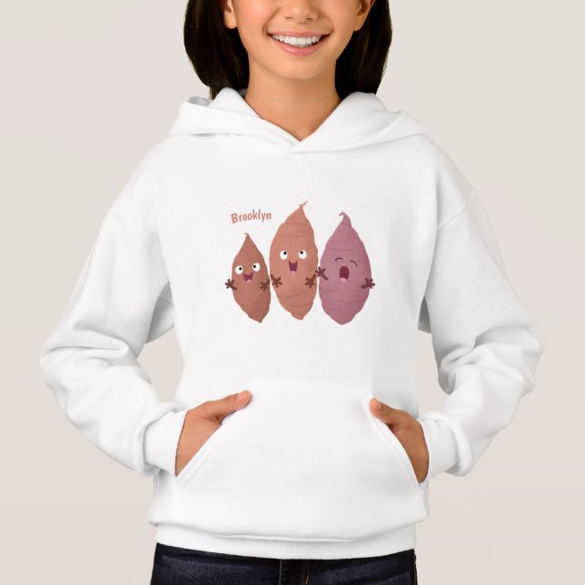 Cute singing sweet potatoes cartoon vegetables  (Front)