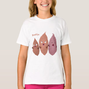 Cute singing sweet potatoes cartoon vegetables T-Shirt