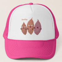 Cute singing sweet potatoes cartoon vegetables
