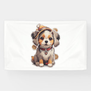 Cute single-dog Stickers   Banner