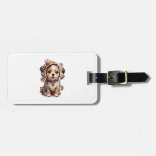 Cute single-dog Stickers   Luggage Tag