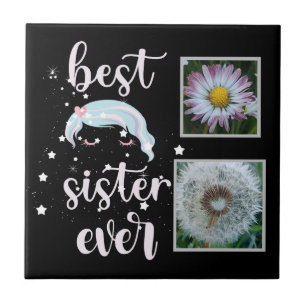 Cute Sister Photo Template Tile