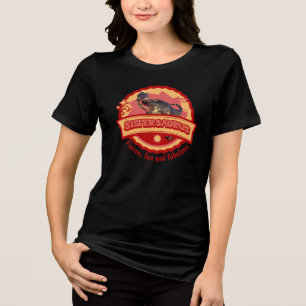 Cute Sistersaurus Dino Girl Sister Fun Design Tri-Blend Shirt
