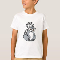 Cute Sitting Ring-Tailed Lemur