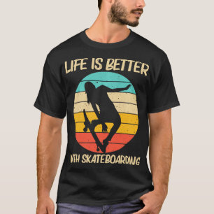 Cute Skateboarding Art For Men Women Skateboard Sk T-Shirt