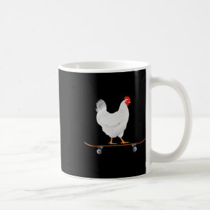 Cute Skateboarding Chicken Funny Skateboard Chicke Coffee Mug