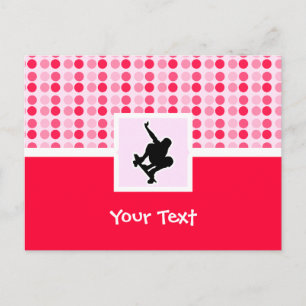 Cute Skateboarding Postcard