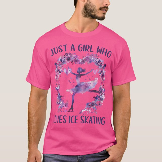 Cute Skater Skating Lovers T-Shirt (Front)