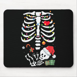 Cute Skeleton Baby Xmas Maternity Mom Pregnancy Ch Mouse Pad
