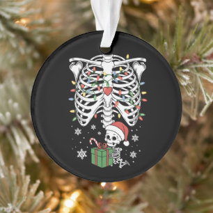 Cute Skeleton Baby Xmas Maternity Mum Pregnancy  Ornament