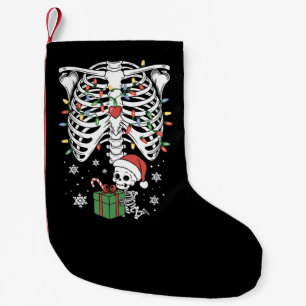 Cute Skeleton Baby Xmas Maternity Mum Pregnancy Small Christmas Stocking