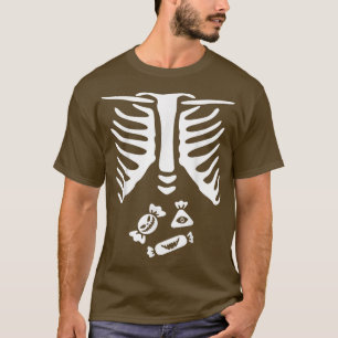 Cute Skeleton Halloween Candy T-Shirt