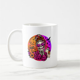 Cute Skeleton Halloween Mug