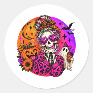 Cute Skeleton Halloween Sticker