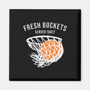 Cute Sketll Player Lover Fresh Buckets Served Dail Magnet
