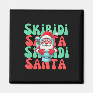 Cute Skibidi Toilet Santa Xmas Santa Magnet
