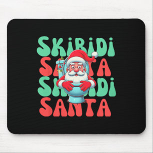 Cute Skibidi Toilet Santa Xmas Santa  Mouse Pad