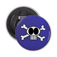Cute Skull and Crossbones with Big Black Eyes