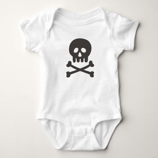 Cute Skull Baby Bodysuit (Front)
