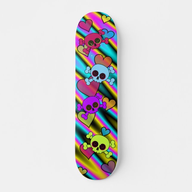 Cute Skull Skateboard (Front)