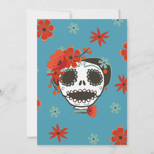 Cute Skull Wearing Flowers (Front)