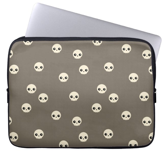 Cute Skulls Laptop Sleeve (Front)