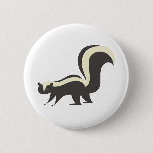 Cute Skunk Button