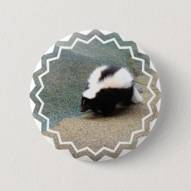 Cute Skunk Button (Front)
