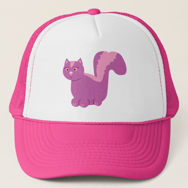 Cute Skunk Trucker Hat (Front)