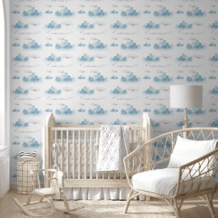 Cute sky blue white clouds wallpaper