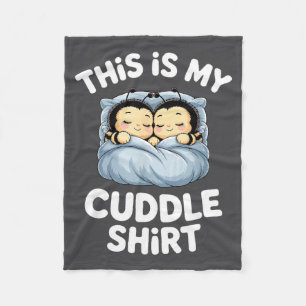 Cute Sleeng Bee This Is My Cuddle  Fleece Blanket