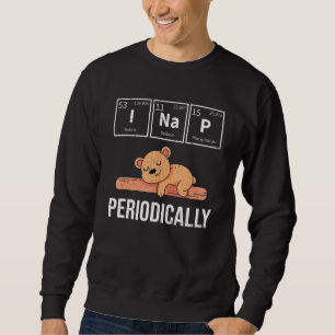 Cute Sleeping Animal Periodic Table Pj Napping Ted Sweatshirt