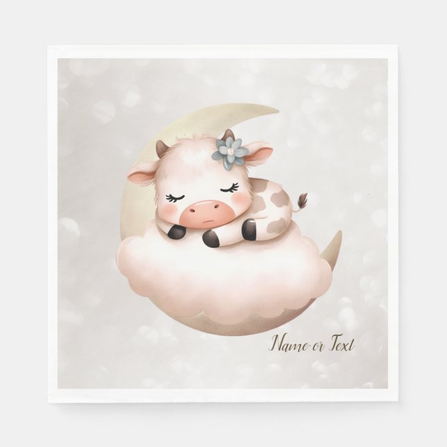 Cute Sleeping Baby Animals Beautiful Napkin (Front)