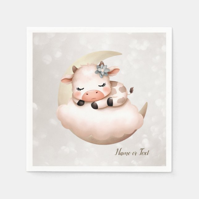 Cute Sleeping Baby Animals Beautiful Napkin (Front)