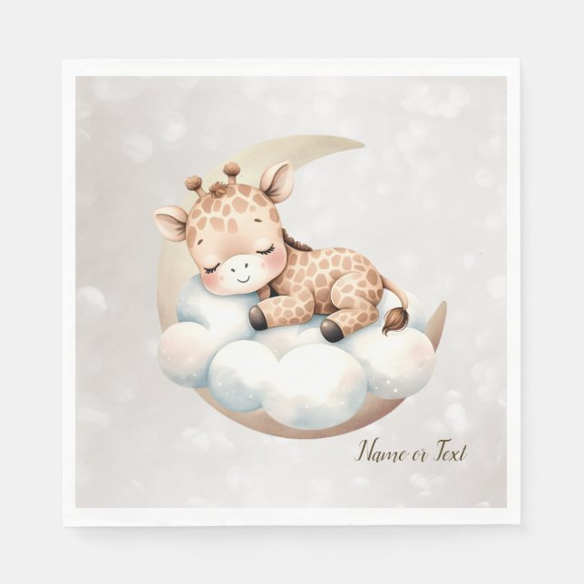 Cute Sleeping Baby Animals Beautiful Napkin (Front)