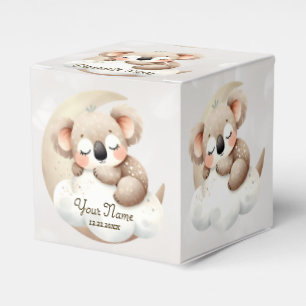 Cute Sleeping Baby Animals Beautiful Party Favour Box