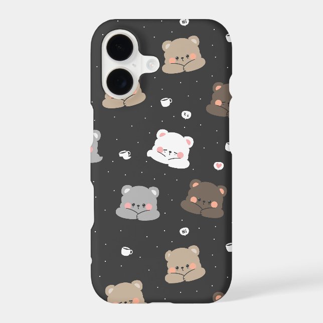 Cute Sleeping Bears Seamless Pattern in Neutral Co (Back)