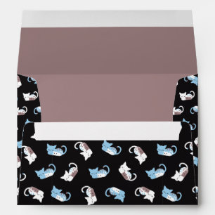 Cute sleeping cat pattern envelope